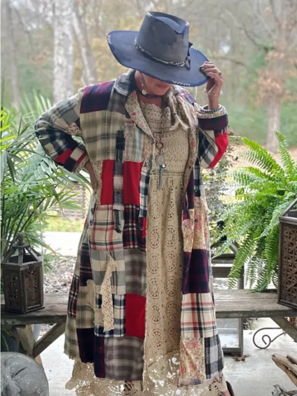 JADED GYPSY COZY AFTERNOONS STROLL PATCHWORK DUSTER